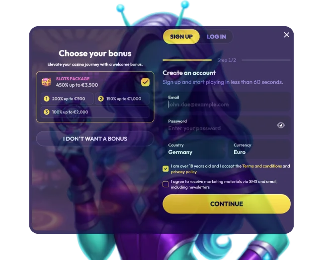 Slottio login